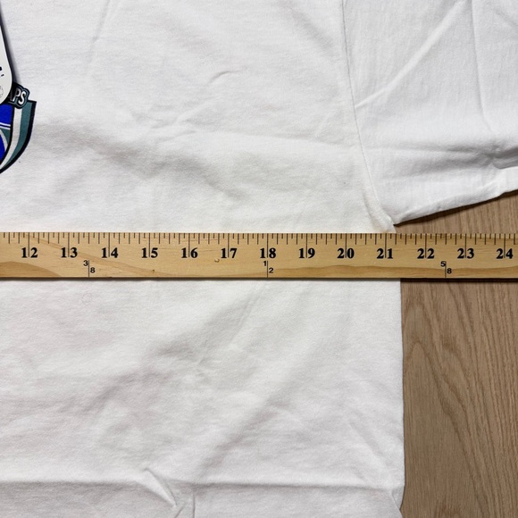 Vintage Umbro Vancouver Whitecaps Short Sleeve T-Shirt Mens Medium White Blue - Picture 7 of 9